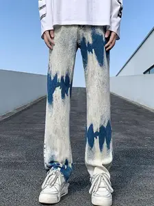 StyleCast x Revolte Men Straight Fit Heavy Fade Jeans