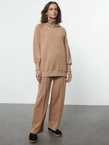 Trendyol Women Hooded Mid-Rise Tracksuits