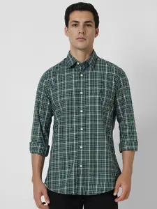 Van Heusen Sport Men Slim Fit Checked Cotton Casual Shirt