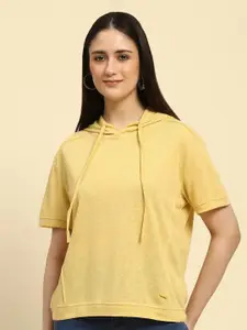 Global Republic Hooded Cotton Top