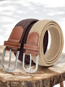 Provogue Men Pack Of 2 Braided Belt