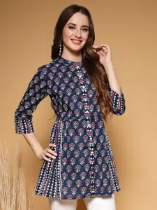 SUBAGI FASHION Women Floral Printed Pure Cotton A-Line Kurti