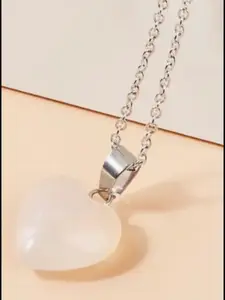 V FASHION JEWELLERY Silver-Plated Handcrafted Necklace