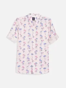 Allen Solly Junior Boys Spread Collar Floral Printed Cotton Casual Shirt