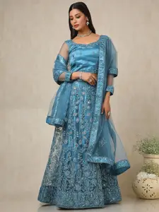 Soch Embellished Beads and Stones Unstitched Lehenga & Blouse With Dupatta