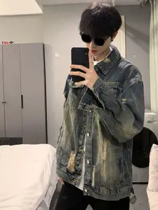 StyleCast Men Washed Lightweight Denim Jacket