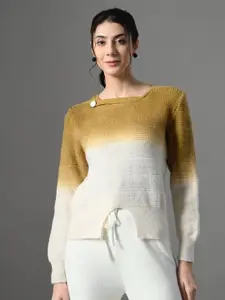 PANKH Women Colourblocked Woollen Pullover