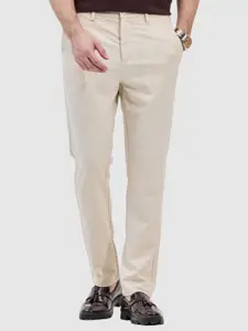 Snitch Men Self-Design Slim Fit Trousers