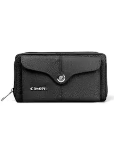 CIMONI Textured Leather Two Fold Wallet