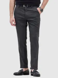 Snitch Men Smart Slim Fit Formal Trousers