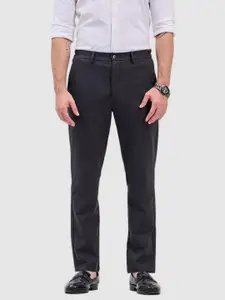 Snitch Men Smart Slim Fit Formal Trousers