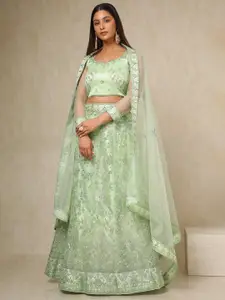 Soch Embellished Sequinned Unstitched Lehenga & Blouse With Dupatta