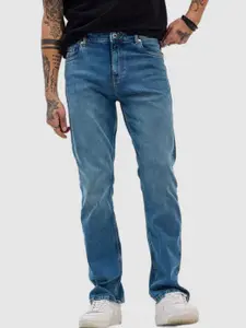 Snitch Men Classic Fit Light Fade Mid-Rise Stretchable Jeans