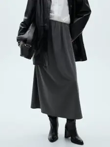 MANGO A-line Pleated Skirt