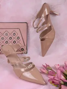 Jove Women Embellished Slim Heeled Pumps