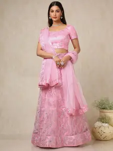 Soch Embellished Beads and Stones Unstitched Lehenga & Blouse With Dupatta