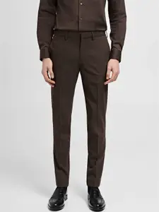 MANGO MAN Slim Fit Pleated Trousers
