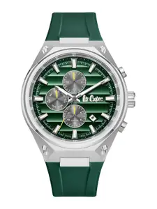 Lee Cooper Men Brass Dial & Leather Straps Analogue Multi Function Watch LC08063.377