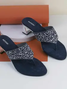 Mochi Embellished Block Pumps