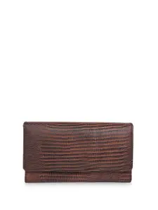 CIMONI Textured Leather Three Fold Wallet
