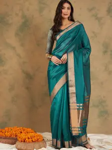 KALINI Zari Organza Kanjeevaram Saree