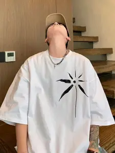 StyleCast Men Graphic Printed Round Neck Cotton Oversized T-shirt