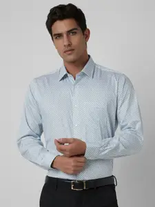 Van Heusen Men Spread Collar Geometric Printed Cotton Formal Shirt