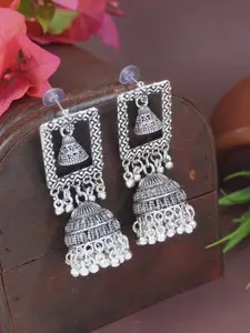 I Jewels Contemporary Jhumkas Earrings