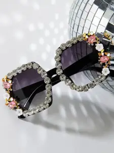 PURPLE WINGS Arabella Chic Women Oversized Sunglasses with UV Protected Lens PWSG002ABS