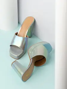 Inc 5 Women Open Toe Block Heel Sandals