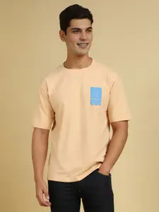 Allen Solly Men Solid Round Neck Cotton T-shirt