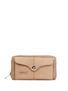 CIMONI Textured Leather Zip Around Wallet