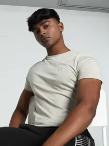 Puma Graphic Printed Pure Cotton Slim Fit Round Neck T-Shirt