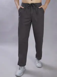 DIVISIVE Men Relaxed Loose Fit Mid-Rise Trousers