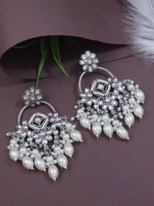 I Jewels Contemporary Drop Earrings