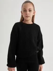 DeFacto Girls Ribbed Pullover Sweaters