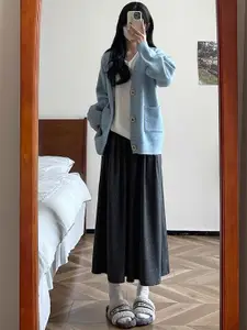 StyleCast x Revolte Women Flared Midi Skirt