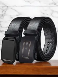 Provogue Men Pack Of 2 Textured PU Belt