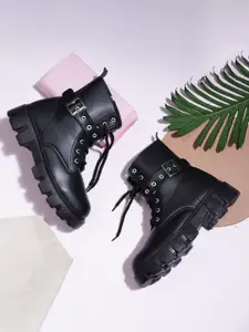 Try Me Women Mid-Top Lace-Up Boots