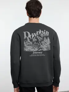 Trendyol Men Typography Printed Sweatshirt