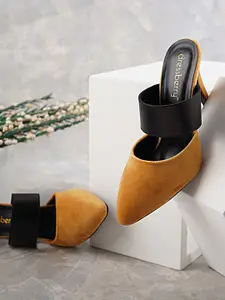 DressBerry Velvet Stiletto Heel Mules