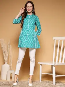 SUBAGI FASHION Women Floral Printed Pure Cotton Kurti