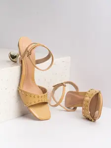 Inc 5 Women Embellished Block Heel Sandals