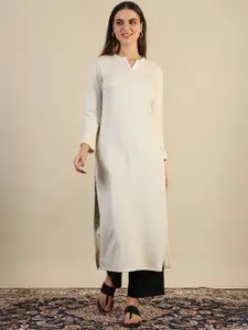 AURELIA Mandarin Collar Straight Kurta