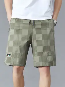 StyleCast x Revolte Men Checked Technology Shorts