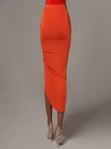 StyleCast x Revolte Women Pencil Midi Front Slit Skirt