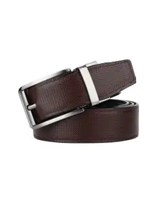 Provogue Men Textured Reversible Formal Belt