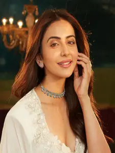 AccessHer American Diamond Studded Necklace And Earrings