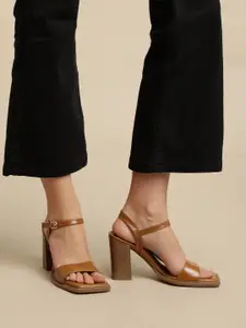 Nautica Women Solid Block Heels with Ankle Loop