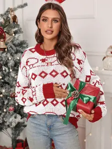 StyleCast x Revolte Women Fair Isle Pullover